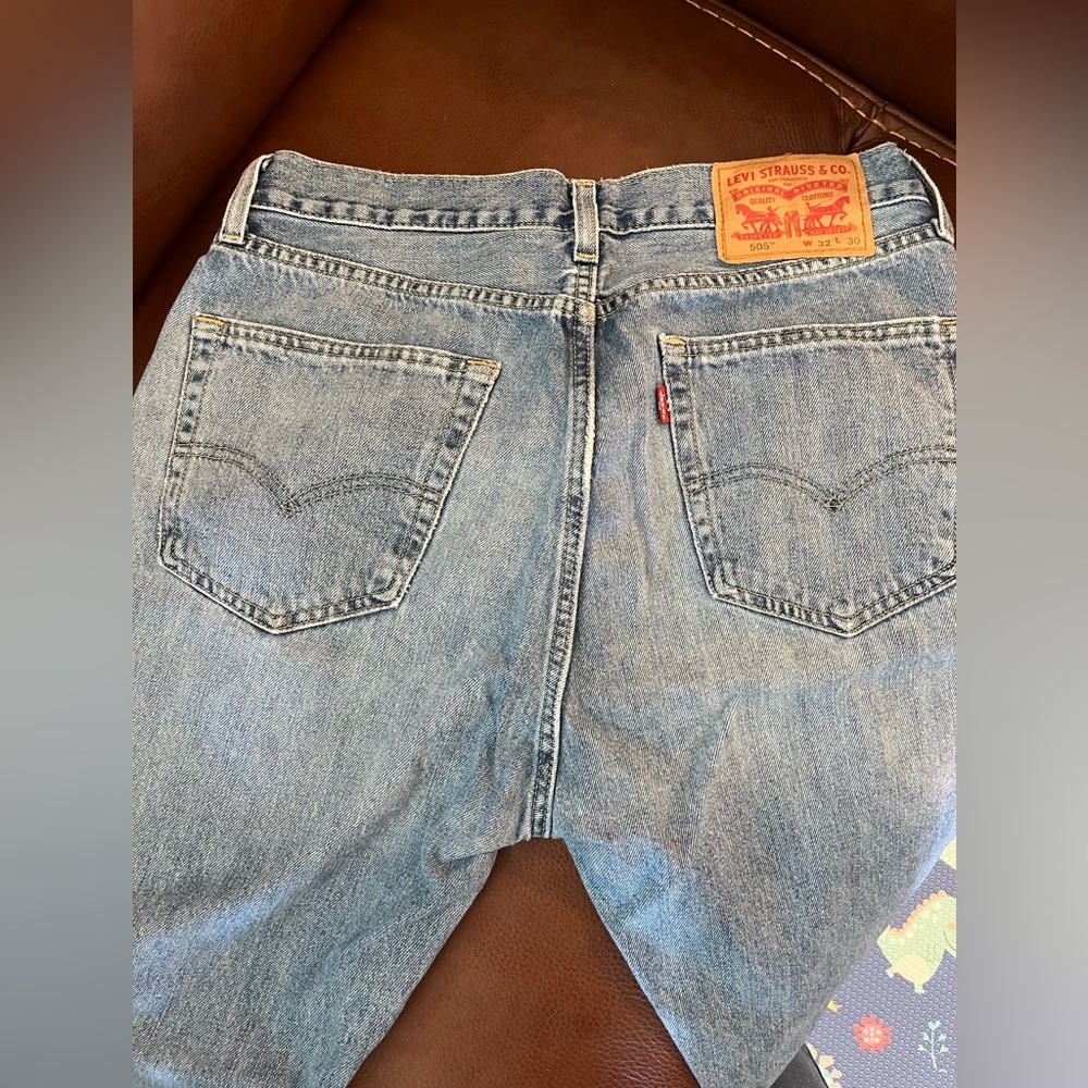 Levi's Light Blue Denim Jeans 505 32x30